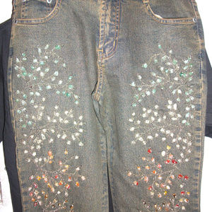 Women's 28 AZI STUNNING AMAZINGLY BEADED JEANS